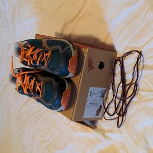 Navy & orange Red Wing shoes